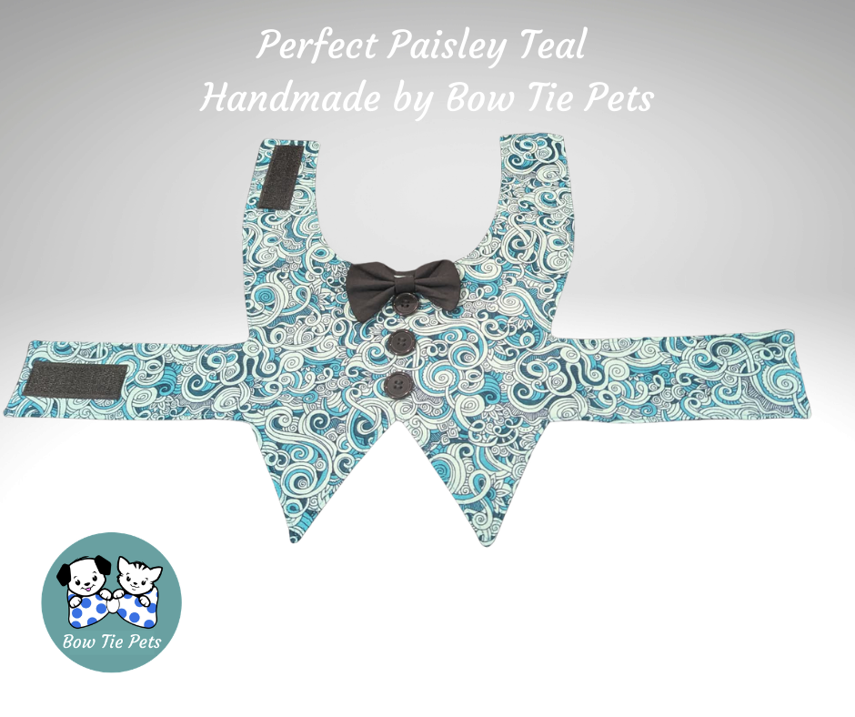Perfect Paisley Teal Waistcoat