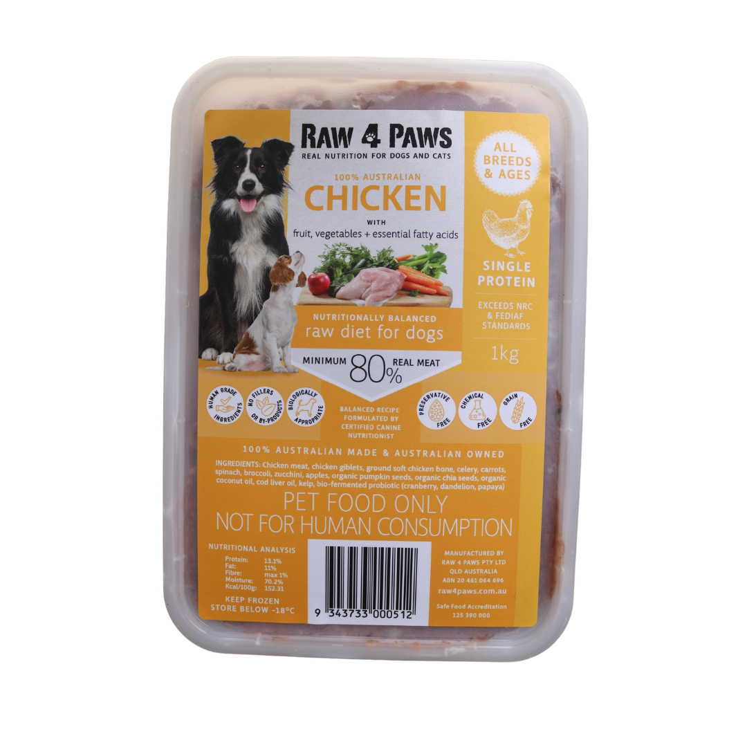 Raw 4 Paws Single Protein Chicken Protein Tubs & Boxes Bow Tie Pets AU