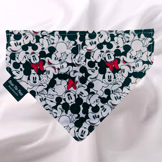 Mickey & Minnie On Collar Bandana