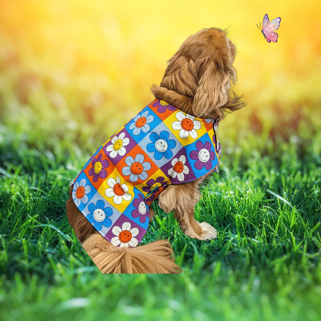 Smiling Daisies Dog Coat