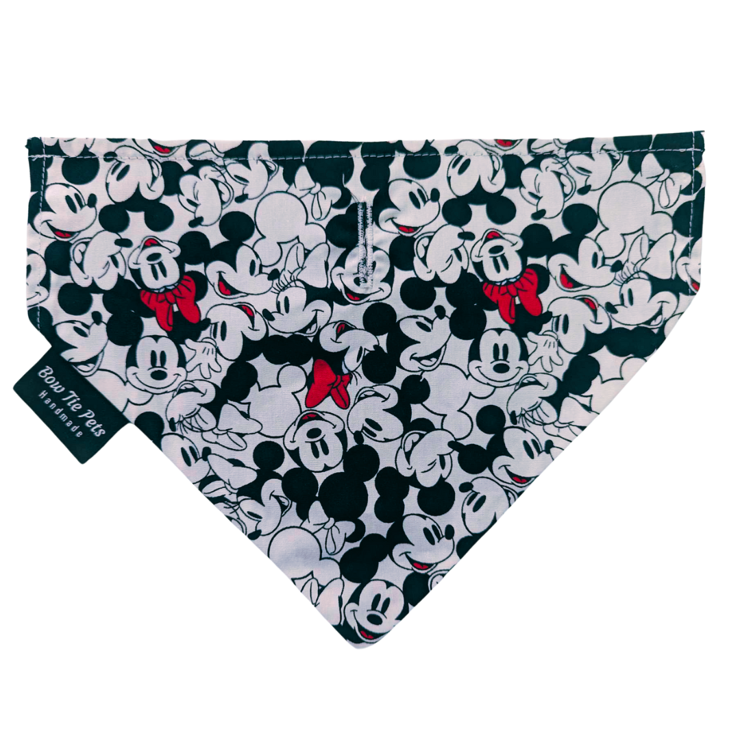 Mickey & Minnie On Collar Bandana