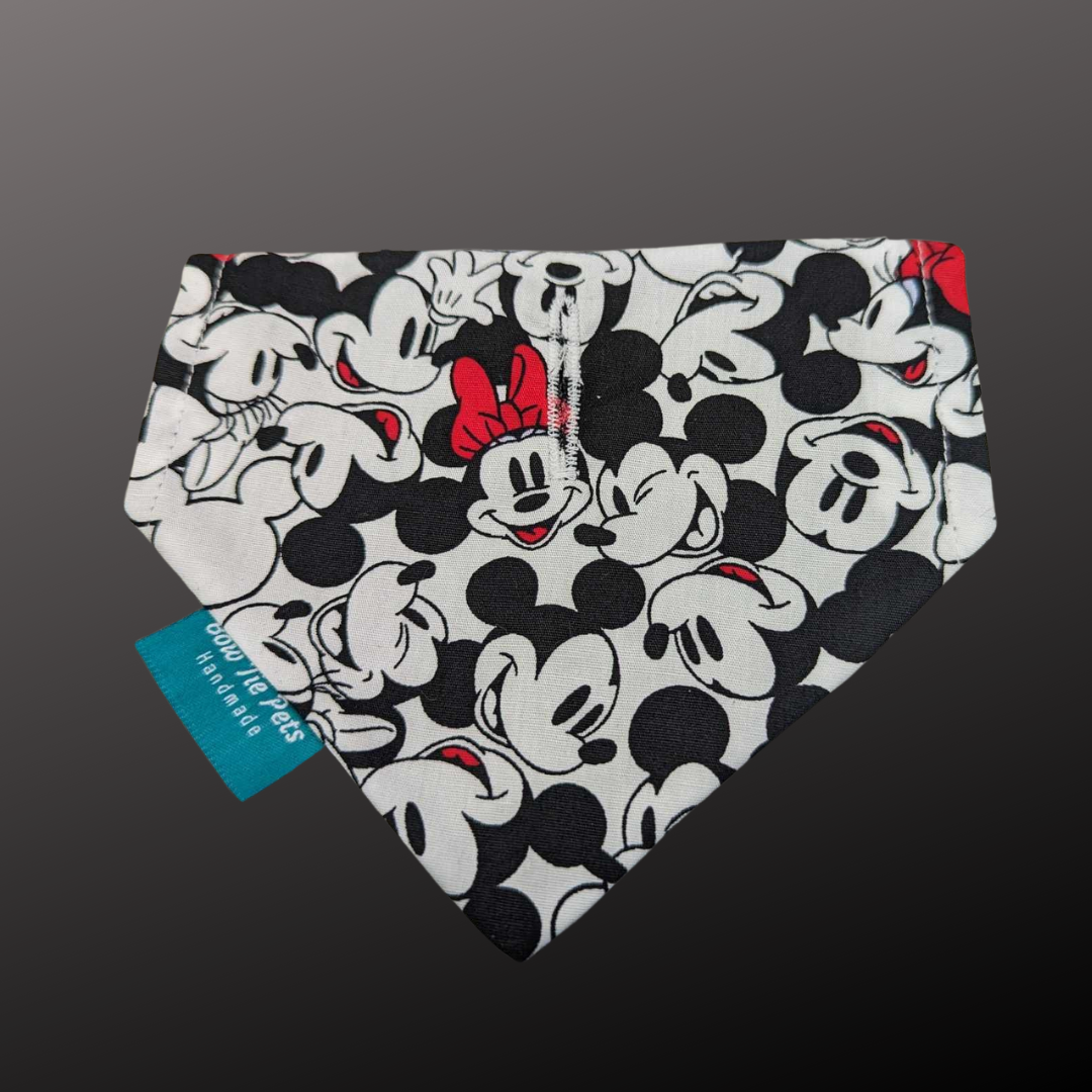 Mickey & Minnie On Collar Bandana